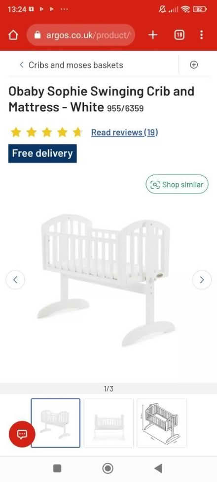 Photo of free Baby crib (North London N4, N8) #3