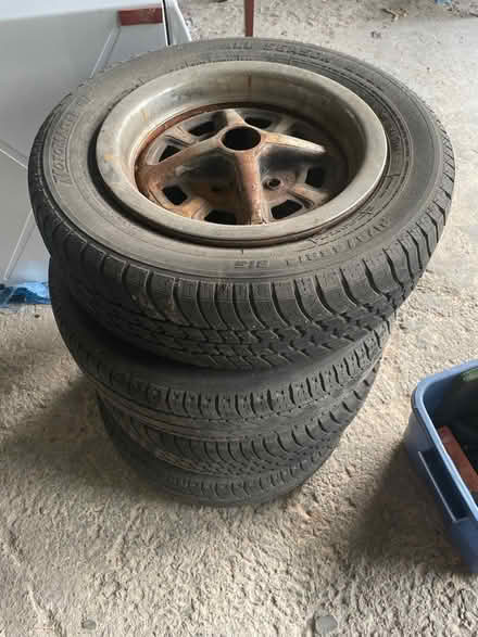 Photo of free MGB Car Rims and Tires (Alta Vista) #1