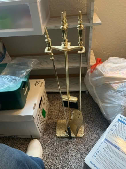 Photo of free Brass Fireplace Tool Set (Near Washington Square) #1