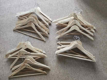 Photo of free Wooden Coat Hangers Bundle (Chingford, E4) #2