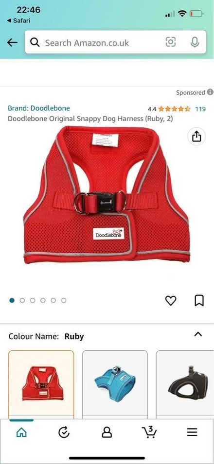 Photo of free xxs doodle dog harness (High barnet) #1