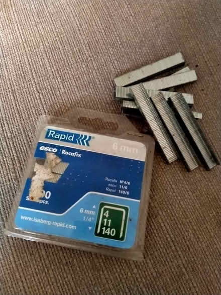 Photo of free 6mm staples (Clayton Brook PR5) #1