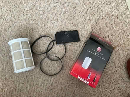 Photo of free Hoover filter and rubber bands (Mottingham) #2
