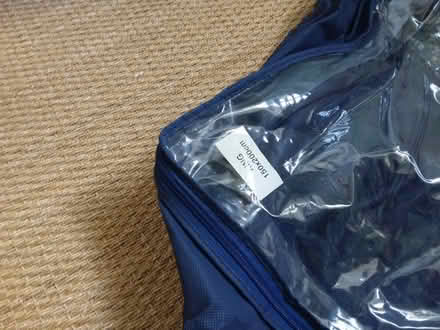 Photo of free Lightweight blue fabric/clear plastic storage bag (Westbury Fields BS9) #2