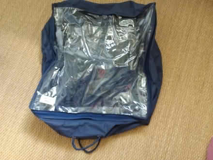 Photo of free Lightweight blue fabric/clear plastic storage bag (Westbury Fields BS9) #3