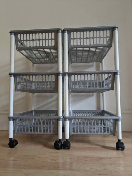 Photo of free Two plastic kitchen trolleys (Epsom (Wells Estate)) #1