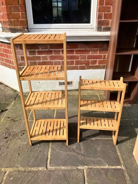 Photo of free Bamboo bathroom shelving (TN35 Ore) #1