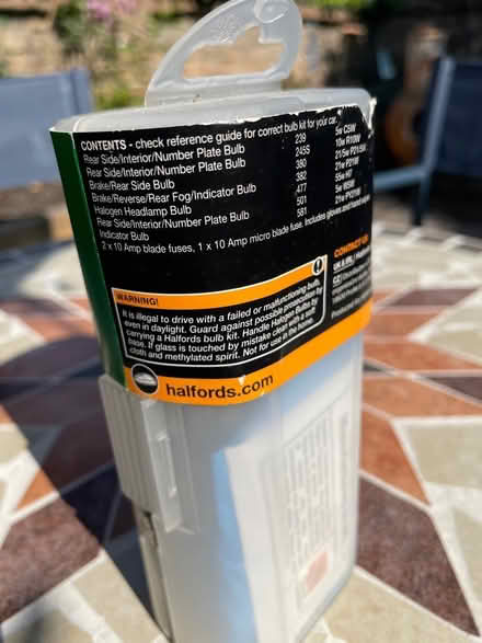 Photo of free Halfords Spare Bulb Kit (Dorchester DT1) #2