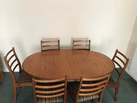 Photo of free Dining table and 6 chairs (Doxey ST16) #1