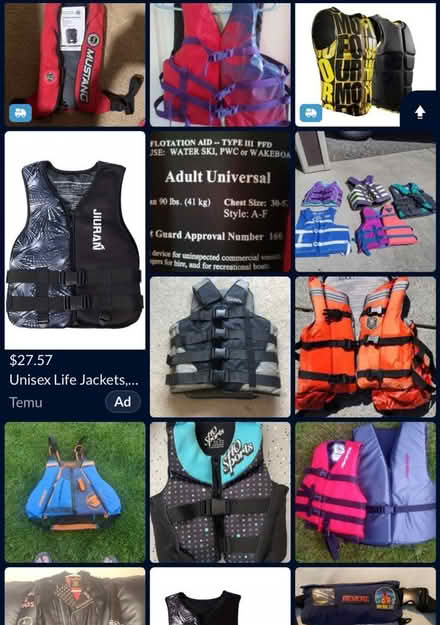 Photo of Adult Small/Med Life Jacket (Vancouver) #1
