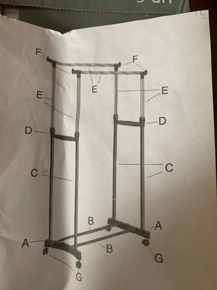 Photo of free Portable clothes rack (Cardiff CF14) #2