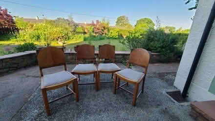 Photo of free 4x wooden dining chairs (Low Hesket CA4) #3