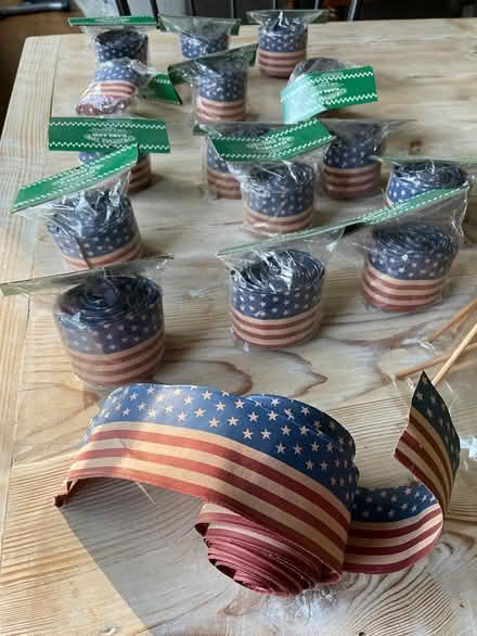 Photo of free July 4th decor-mini flags, garland (Stone Ridge, NY) #2