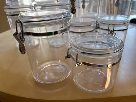 Photo of free Plastic Pantry Containers, Round (Louisville, CO) #1