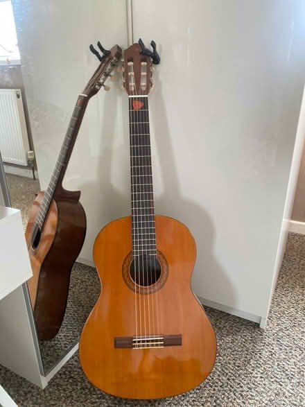 Photo of free Classical guitar and capo (B26, Yardley) #1