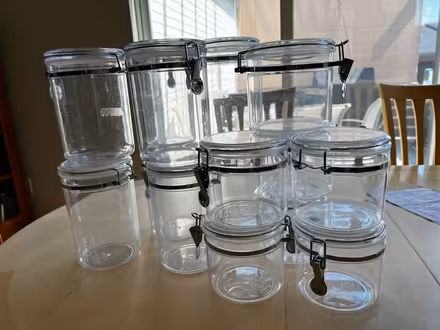 Photo of free Plastic Pantry Containers, Round (Louisville, CO) #2