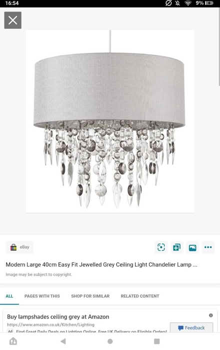 Photo of Silver.grey light shades for selling light (LowerBradley WV14) #1