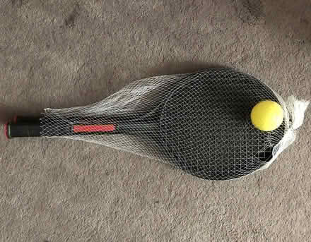Photo of free Toy Tennis Racket & Ball (West Guelph) #1