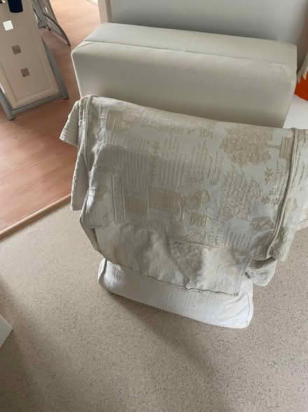 Photo of free Cream coloured pouffe (Little Dawley TF4) #1