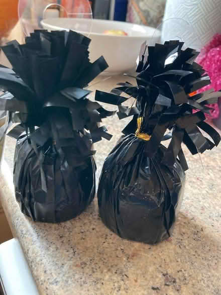 Photo of free 2 Black tabletop balloon weights (Northcourt OX14) #1