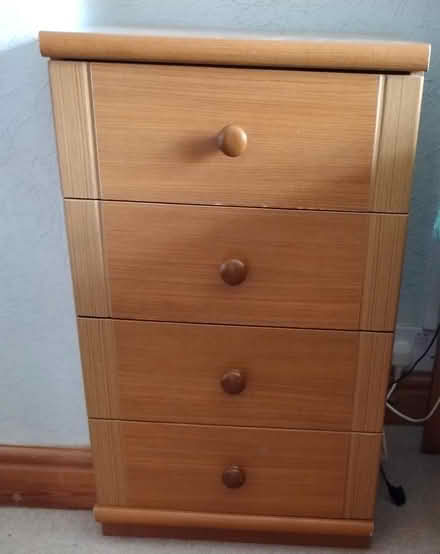 Photo of free Two bedside chest of drawers (Baguley M33) #2