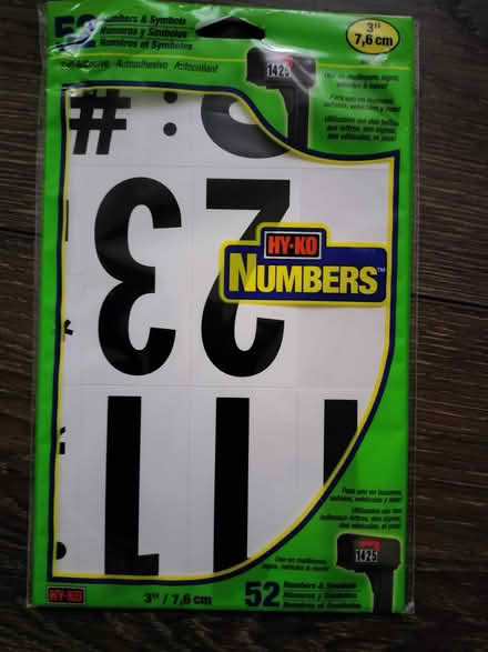Photo of free Number stickers for mailboxes (Kent West Hill) #1