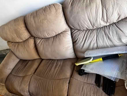 Photo of free get this couch and recliner (Just north of Ontario airport) #2