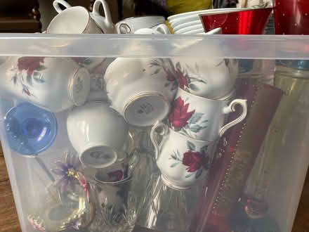 Photo of free Large box astd glassware & crockery (Haghill) #3