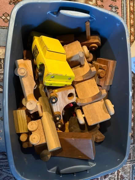 Photo of free Tote of wooden toys (Chester Springs) #1