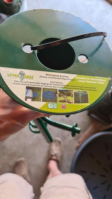 Photo of free Rotary washing line socket (Bradfield Southend RG7) #2
