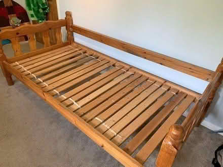 Photo of free Pine single bed frame (Cranleigh GU6) #2