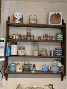 Photo of free Oak shelves wall unit (Near Aston on Clun SY7) #1