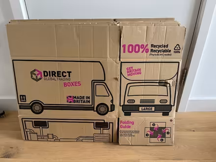 Photo of free 6 moving boxes (Blackwall E14) #1