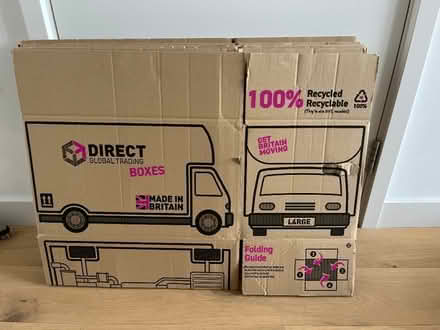 Photo of free 6 moving boxes (Blackwall E14) #1