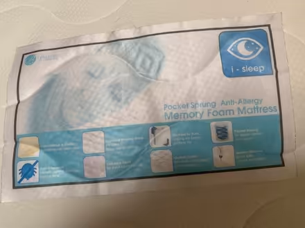 Photo of free Memory Foam Double mattress (Middleton on Sea PO22) #1