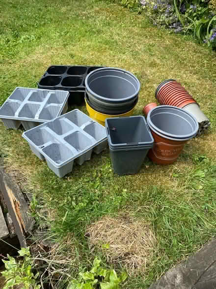 Photo of free Plastic plant pots x 29 (Peel Hall Wythenshawe M22) #1