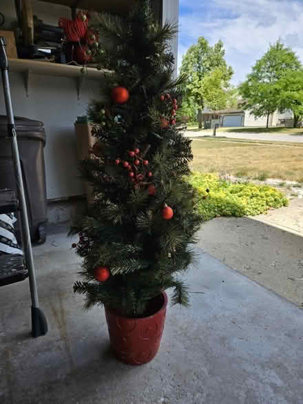 Photo of free 3 foot outdoor Christmas tree (Off S. Tyler Road, St Charles) #1