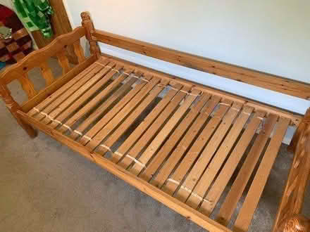 Photo of free Pine single bed frame (Cranleigh GU6) #1
