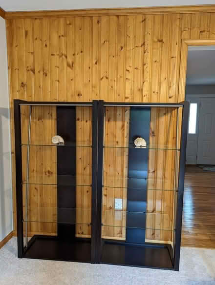 Photo of free 2 Wood and glass shelves (Gaithersburg Quince Orchard) #1