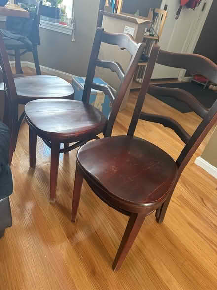 Photo of free Two wooden chairs (Medford Square) #1
