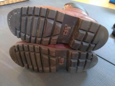 Photo of free Brown Caterpillar-brand leather boots, woman's size 4 (Dean EH4) #2