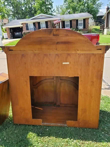 Photo of free wood TV stand/armoire (Manchester, MO) #2