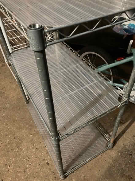 Photo of free 2 metal short metal shelves (Woodfield Rd & Airpark) #2