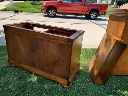 Photo of free wood TV stand/armoire (Manchester, MO) #1