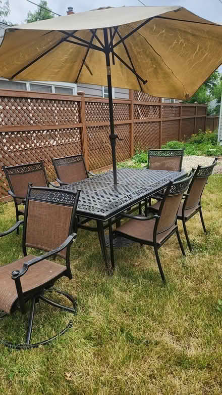 Photo of free Patio set, large table and chairs (North/central) #1