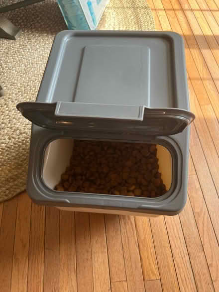 Photo of free Large dog food bin and food (Chester Springs) #2