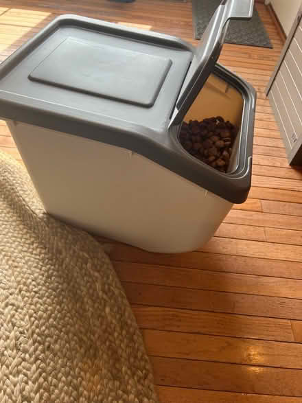 Photo of free Large dog food bin and food (Chester Springs) #1