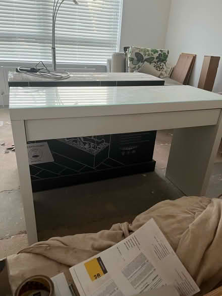 Photo of free White ikea desk (Wimborne minster) #1