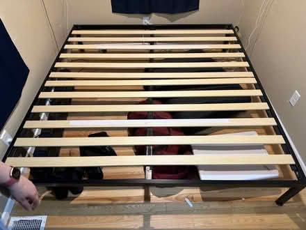 Photo of free King memory foam mattress & frame (North side) #1