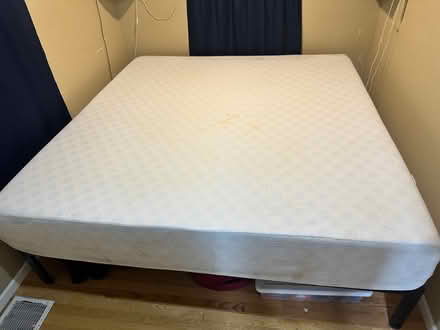 Photo of free King memory foam mattress & frame (North side) #2
